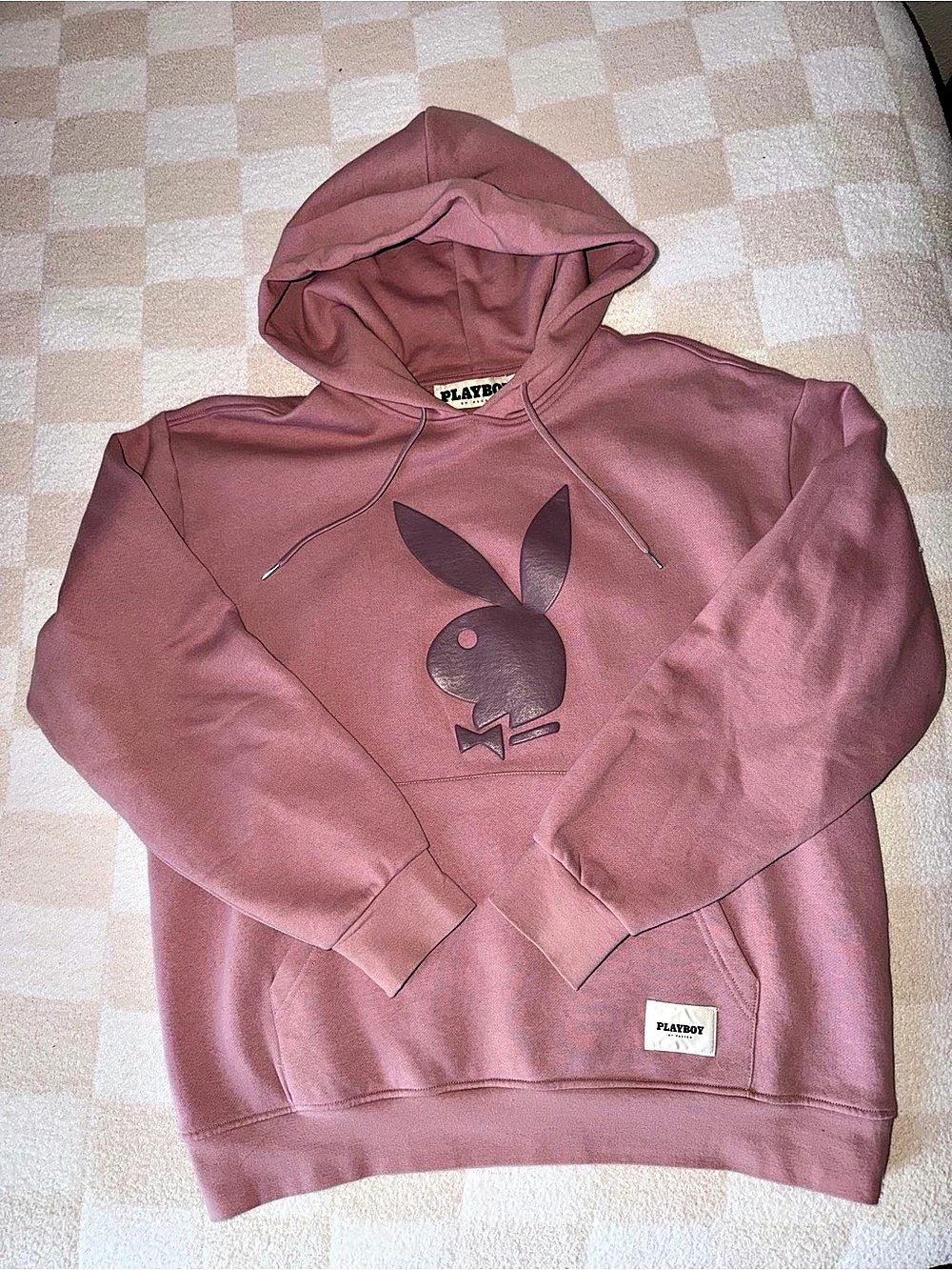 Playboy Graphic Hoodie Large Pink